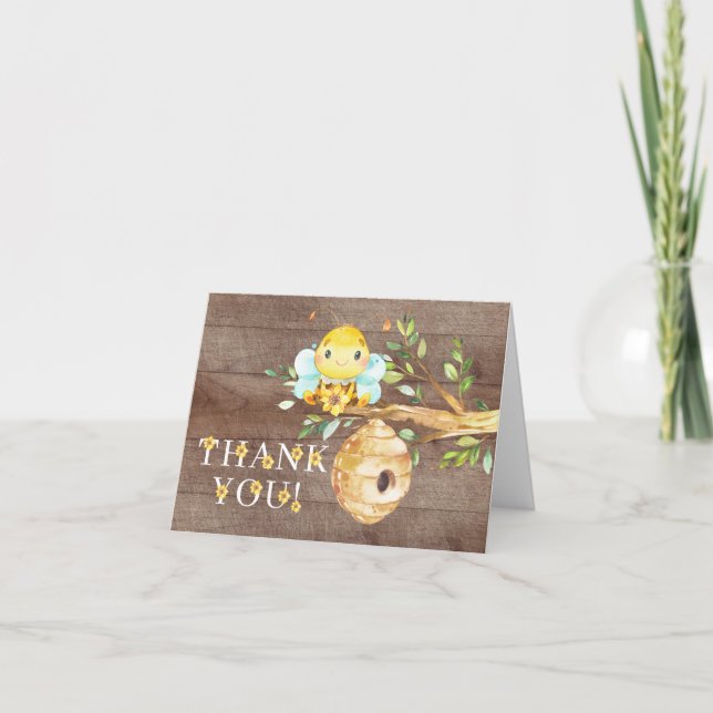 Söt lilla honungsbin Babyskor Tack (Framsida)