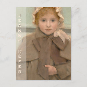 Söt lilla Jeanne (Khnopff) C0534-vykort Vykort