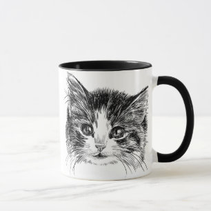Söt lilla kattunge mugg