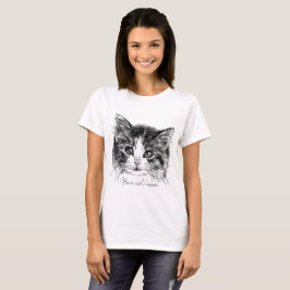 Söt lilla Kitten T-Shirt