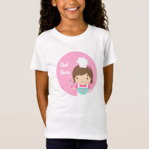 Söt lilla kock bagare flicka t-shirt