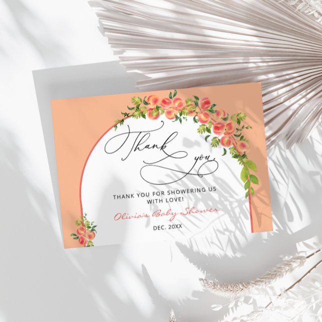 Söt lilla persiko-babyskor, Tack Kort (Skapare uppladdad)