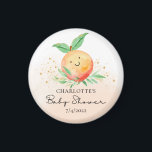 Söt lilla persiko. Det är en flicka Magnet<br><div class="desc">Söta små persikor är på väg att skaka babyduschdesignen med en vidhäftande persikouppsättning på en vattenfärg tvättar. Besök vår butik för att visa vår söta lilla persikodesignsamling.</div>