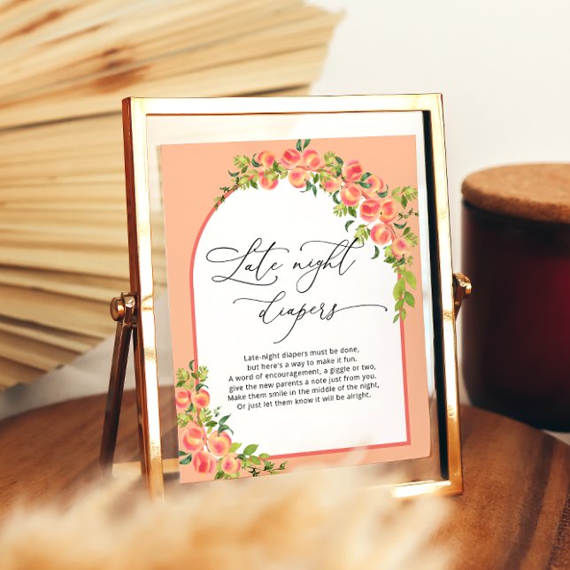 Söt lilla persiko, sen natt, blöjspel poster (Skapare uppladdad)