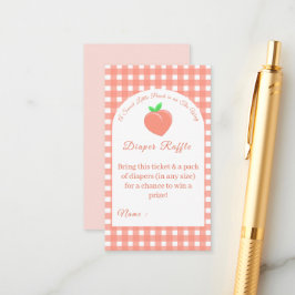 Söt lilla persikobabyskor tilläggskort