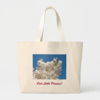 Söt lilla prinsessa! Totebag Blommor av kvalitet Jumbo Tygkasse