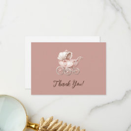 Söt lilla prinsessan Baby Shower-Personlig Tack Kort