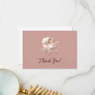 Söt lilla prinsessan Baby Shower-Personlig Tack Kort