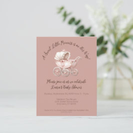 Söt lilla prinsessan Baby Shower Vykort
