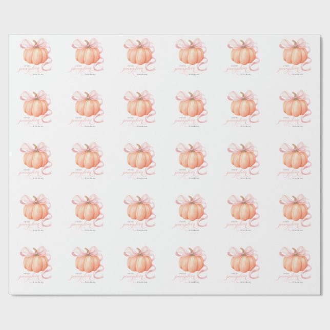 Söt lilla pumpdockans rosa är på väg presentpapper (Platt)