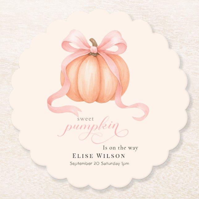 Söt lilla pumpdockans rosa är på väg underlägg papper (Framsida)