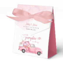 Söt lilla Pumpkin Rosa Girl Baby Shower
