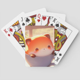 Söt lilla räv i Tekopp Casinokort