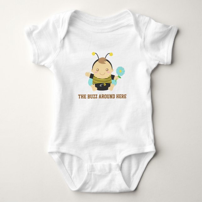 Söt lilla surr, humla bebis t-shirt (Framsida)
