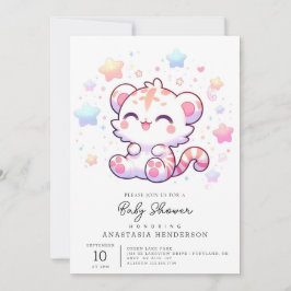 Söt lilla Tiger Baby Shower Inbjudningar