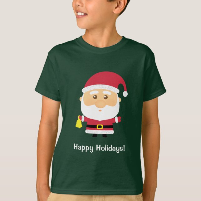 Söt lille tomte jul tee shirt (Framsida)