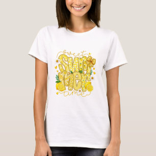Söt Lime Sommar Gul Akvarell Citron T Shirt