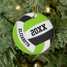 Söt lime svart, vit gråbrun volleyball