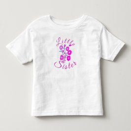 Söt Listtle Sister Flowered T-shirt