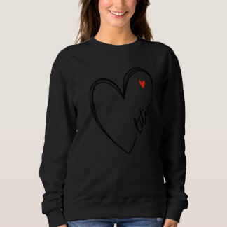 Söt Lita Med Hjärta Flickor Kvinnor Mamma Mödrar T Shirt