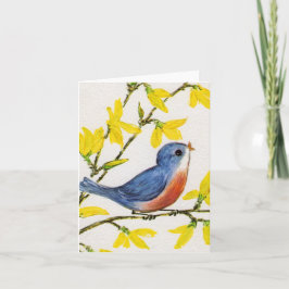 Söt lite fågel Notecard Kort