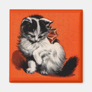 söt lite kattunge magnet