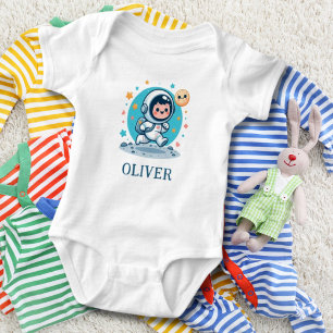 Söt liten astronaut på månen t shirt