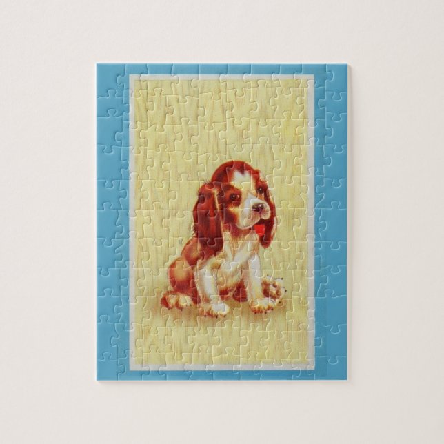 söt liten beagle-valp pussel (Vertikal)