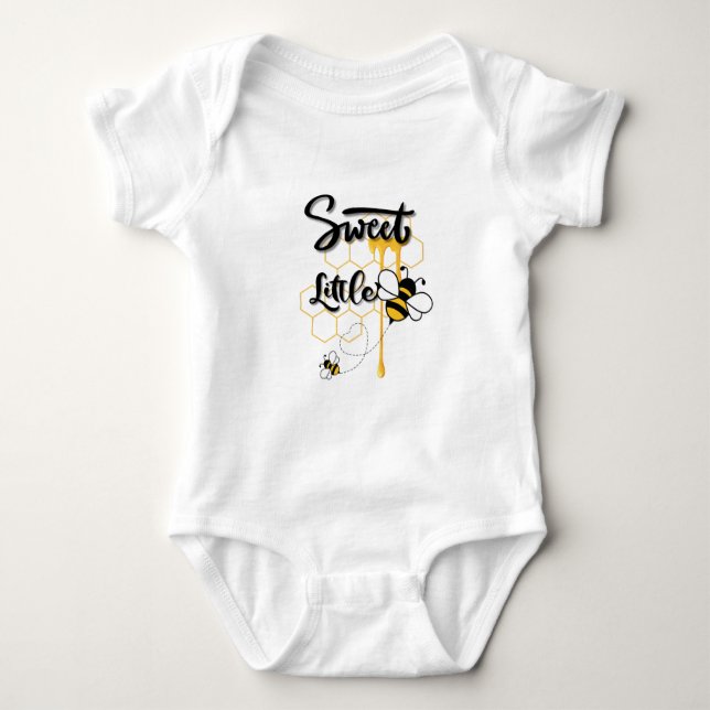 Söt liten bee T-Shirt Baby Onesie (Framsida)