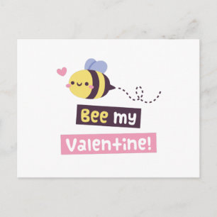 Söt Liten Bina, Bli Min Valentine Punsmörgås Vykort