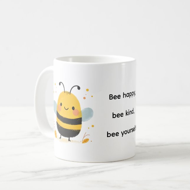 Söt Liten Bina Kaffemugg (Framsida vänster)