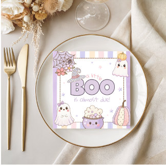Söt liten Boo Pastell Spök Baby Shower Servetter