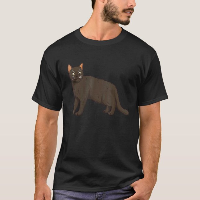 Söt liten burmes katt t shirt (Framsida)