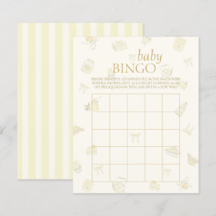 Söt liten citron Bebis Dusj Bingo Spel