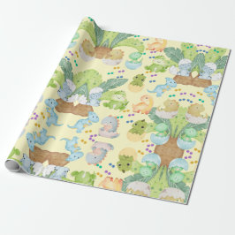 Söt liten Dino Presentpapper