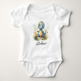 Söt liten dinosaurie baby t shirt