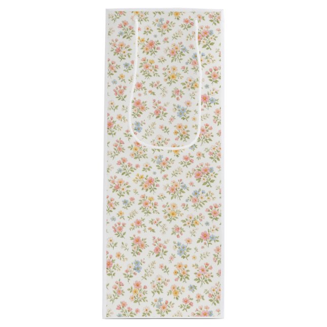 Söt liten dum liten blommig sömlös mönster (Framsidan)