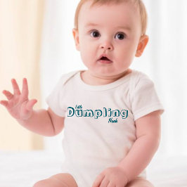 Söt Liten Dumpling Anpassad Babynamn T Shirt