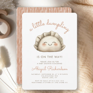 Söt Liten Dumplings Baby Shower Inbjudningar