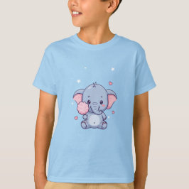 Söt Liten Elefant T Shirt