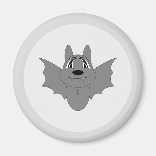 Söt Liten Fladdermus Magnet (Framsidan)