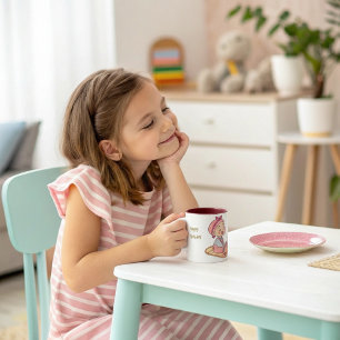 Söt liten flicka Grattis på födelsedagen Två-Tonad Mugg