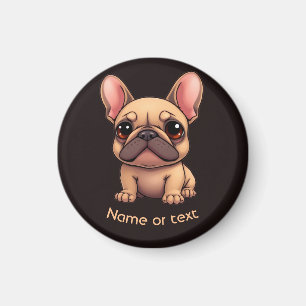 Söt liten fransk bulldogg husdjur hund djur magnet