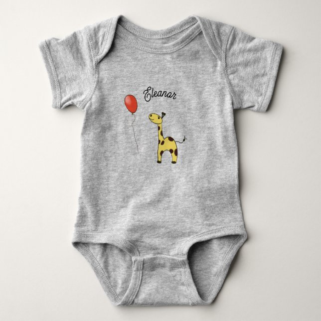 Söt liten giraff t shirt (Framsida)