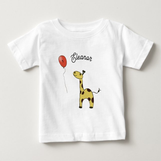 Söt liten giraff t shirt (Framsida)