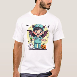 Söt liten häxa sjuksköterska Halloween Premium T-S T Shirt