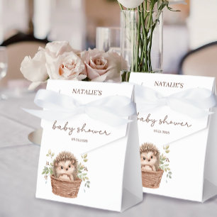 Söt Liten Igelkott Baby Shower Gäst Presentaskar