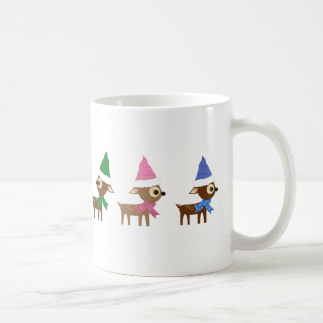 Söt liten julrenmugg kaffemugg (Höger)