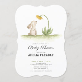 Söt liten kanindusch inbjudningar