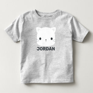 Söt Liten Katt med Personligt Namn T Shirt